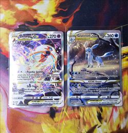 Pokemon Deoxys Vstar and Glaceon Vstar