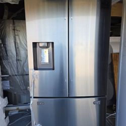 31 cu. ft. Mega Capacity Standard Depth 3-Door French Door Refrigerator in Stainless