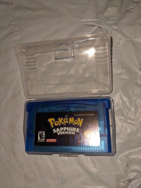 Pokemon Sapphire Version Advance Game Boy Gameboy Advance Nintendo GBA Cartridge,