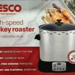 TURKEY ROASTER. Indoor Rotisserie style. OIL-FREE NESCO HIGH-SPEED