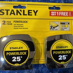 Stanley Power lock 25 Ft Tape Measure Two-pack