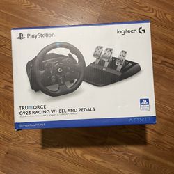 Logitech G923 Racing Wheel and Pedals for PS5, PS4, PC