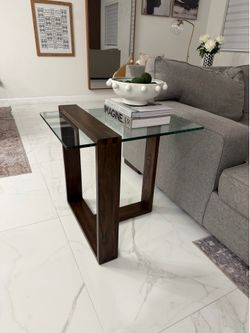 Two tempered glass table Decorative