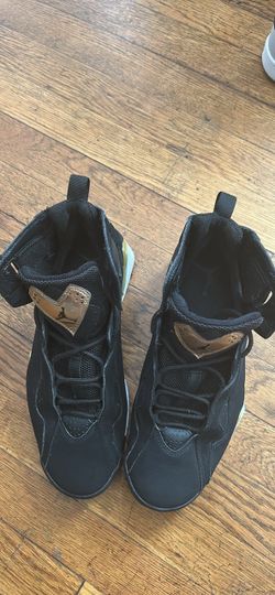 Air Jordan High-Top Sneakers Black and Gold