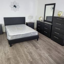 Brand New Bedroom Set with Mattress / Juego de Cuarto con Colchón a Estrenar.... Fast Delivery 🚚 
