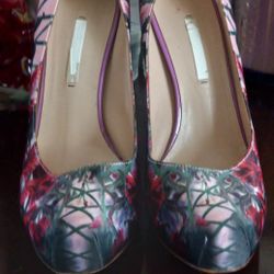 Floral Pink High Heels 