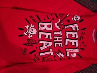 Red Long Sleeve Shirt Size 14-16 XL 