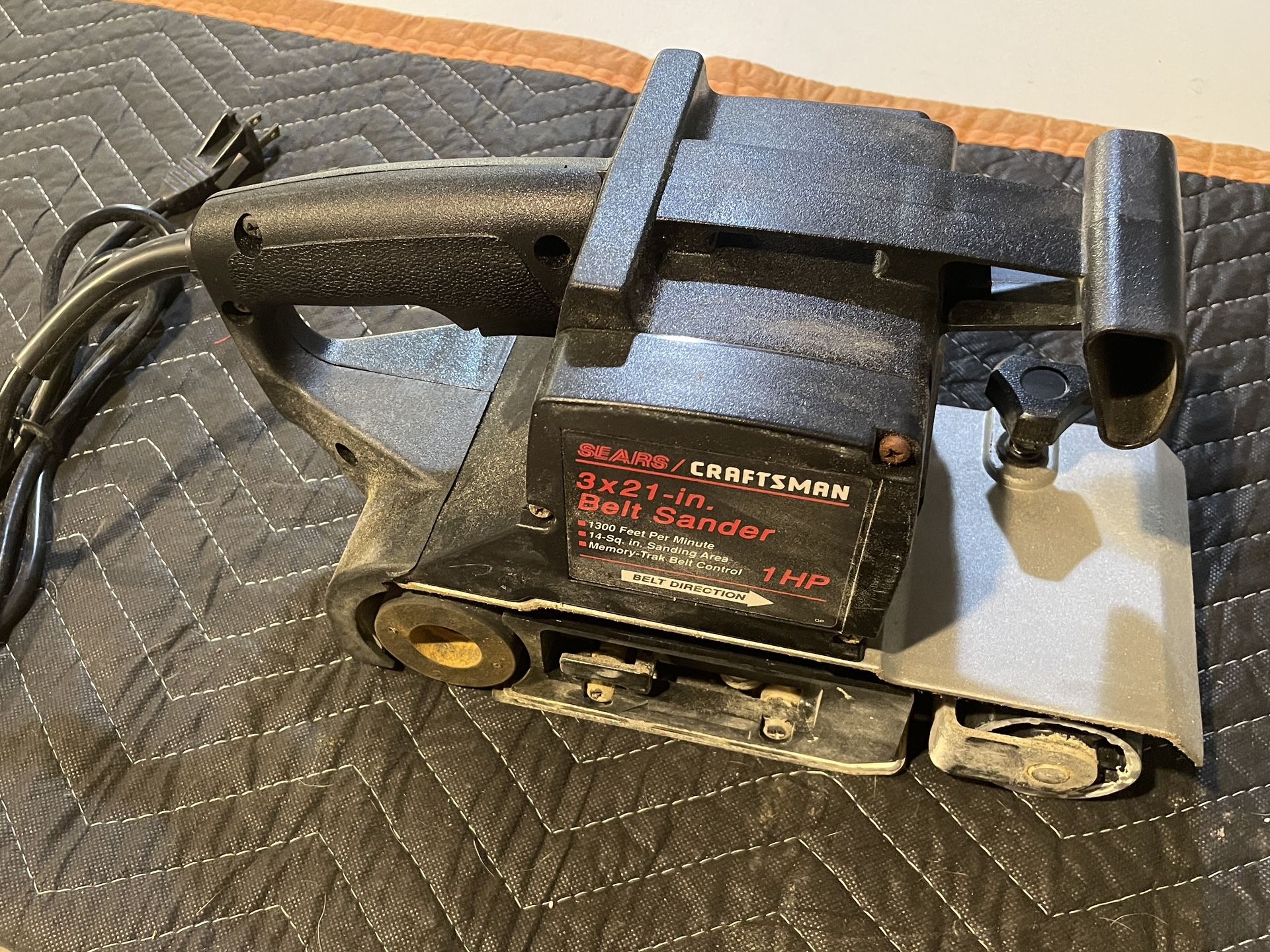 Belt Sander Craftsman 3”x21” 1hp