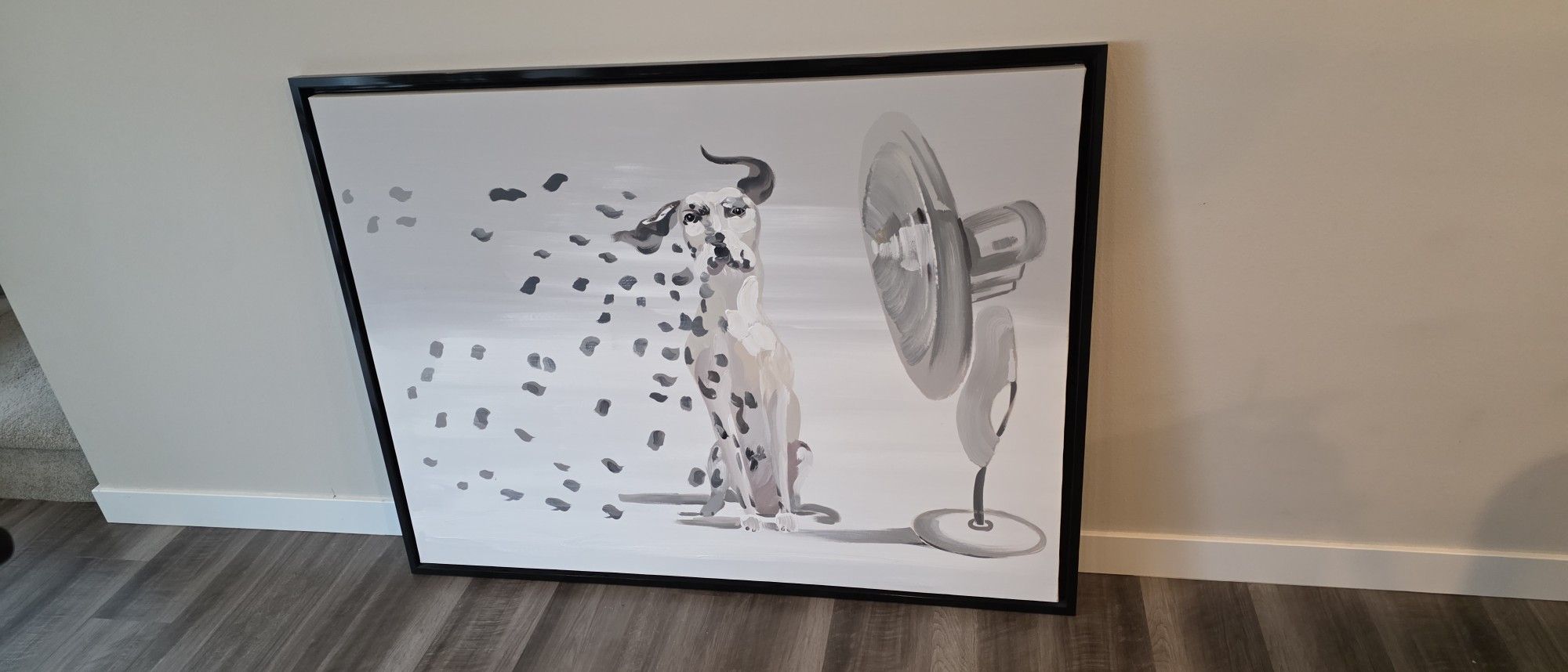 Framed Canvas Dalmatian Dog