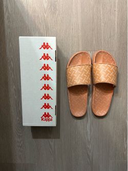 Kappa Authentic Solime 1 Brown LT-White Slides