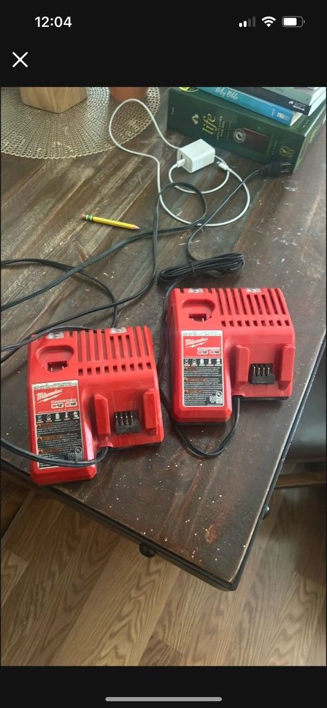 2 Milwaukee Battery Chargers