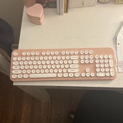 Pink Wireless Keyboard