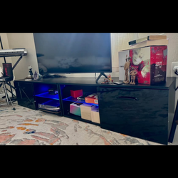 TV console with ED lights