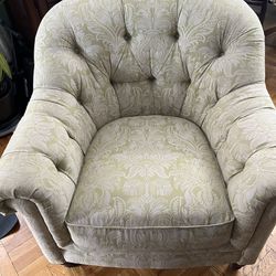 Fabric Barrel Chair