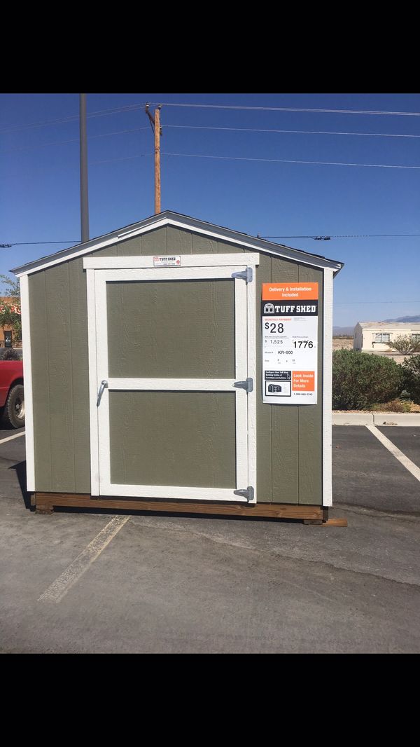 8x10 kr-600 tuff shed home depot located in pahrump for