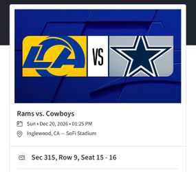 Los Angeles Rams versus Dallas Cowboys