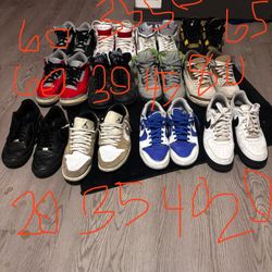 JORDANS AND NIKES PRICE ON SHOE *no Box