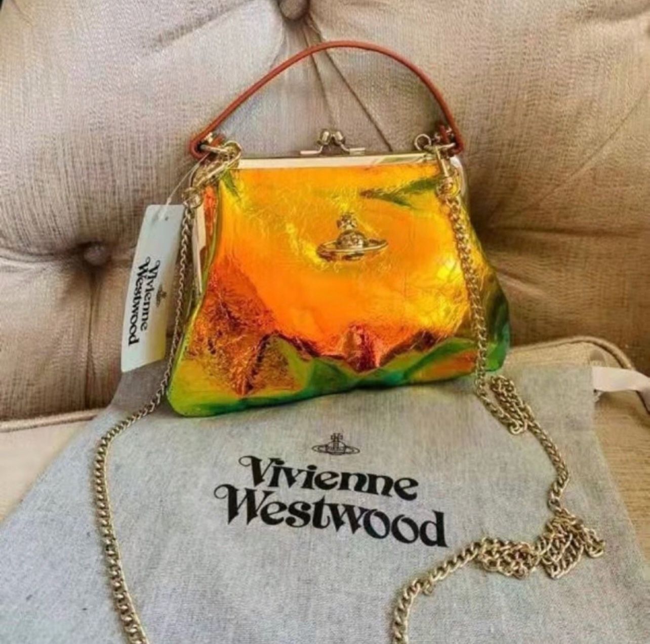 Vivienne Westwood Archive Orb Frame Purse DEADSTOCK
