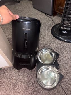PETLIBRO Granary Wi-Fi Automatic Cat Feeder, 2 Stainless Bowls Black