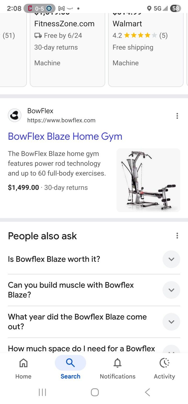 Bowflex Blaze Home Gym