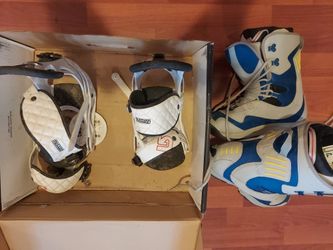 snowboard boots and binding