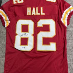 Dante Hall Signed Autograph Custom Jersey - Beckett Coa - Kansas City Chiefs