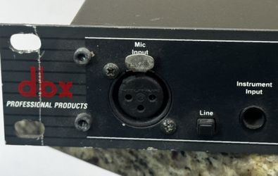 The device pictured is a dbx ProVocal Digital Vocal Processor. It's a single-channel, 1U rack-mountable unit designed for shaping vocal