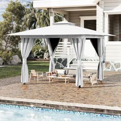 10x10 NEW Outdoor Gazebo for Patio (Grey)