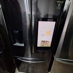 Samsug Refrigerator Family Hub Black Stainless Steel 