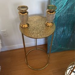 Gold Metal Decorative Stand