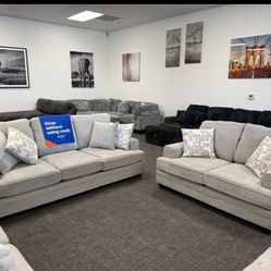 Light Gray Sofa And Loveseat (FREE DELIVERY)