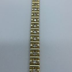 14 k gold 1.5ct diamond bracelet. New.