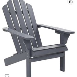 Outdoor All-Weather Patio Chairs,Widely Used in Outdoor, Fire Pit, Deck, Lawn, Outside, Garden Chairs,Patio Chair Wood Gray,