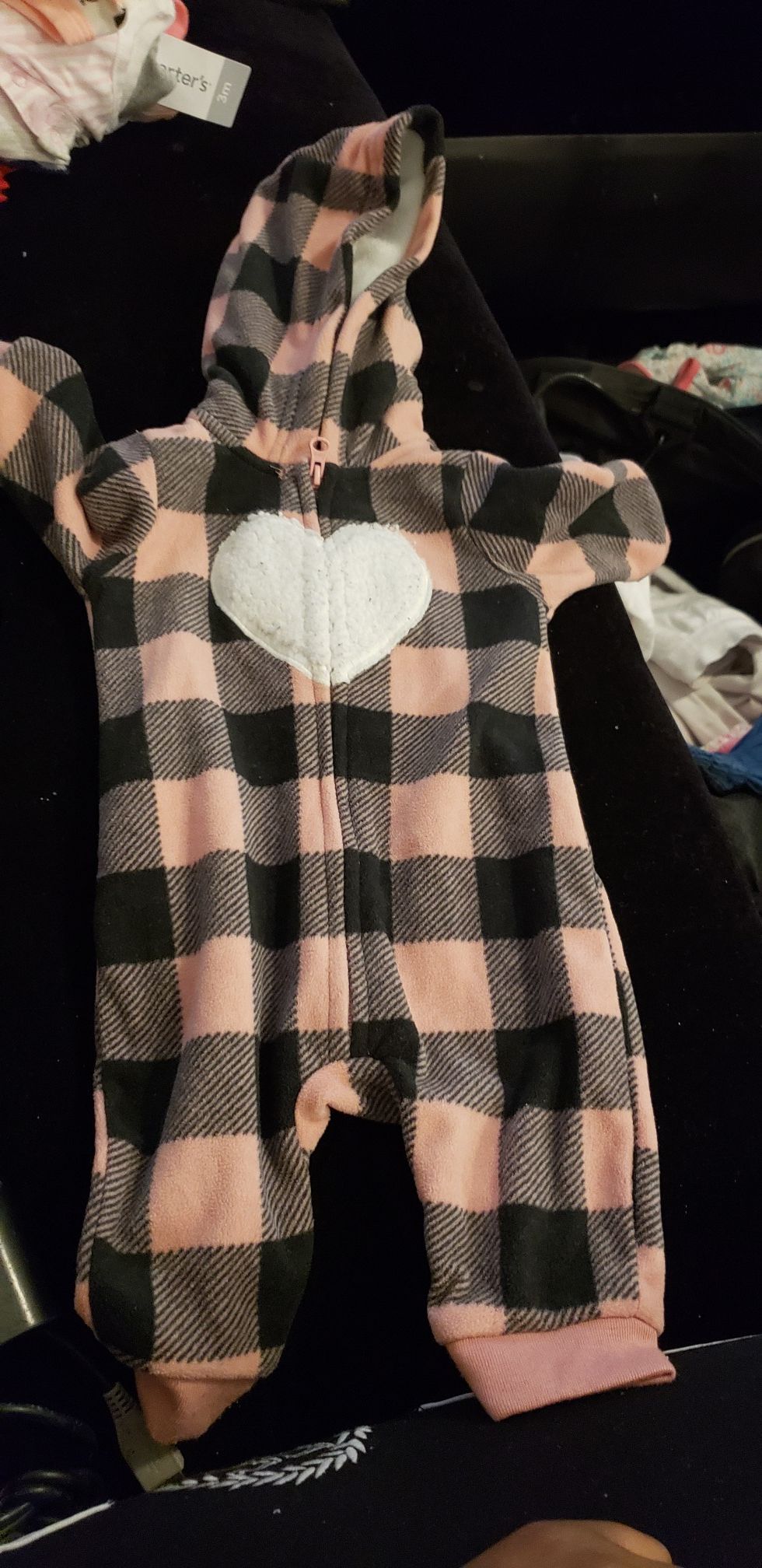 Carter hooded onesie