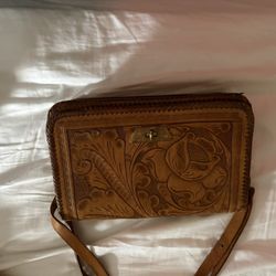 Vintage Embossed Leather Bag