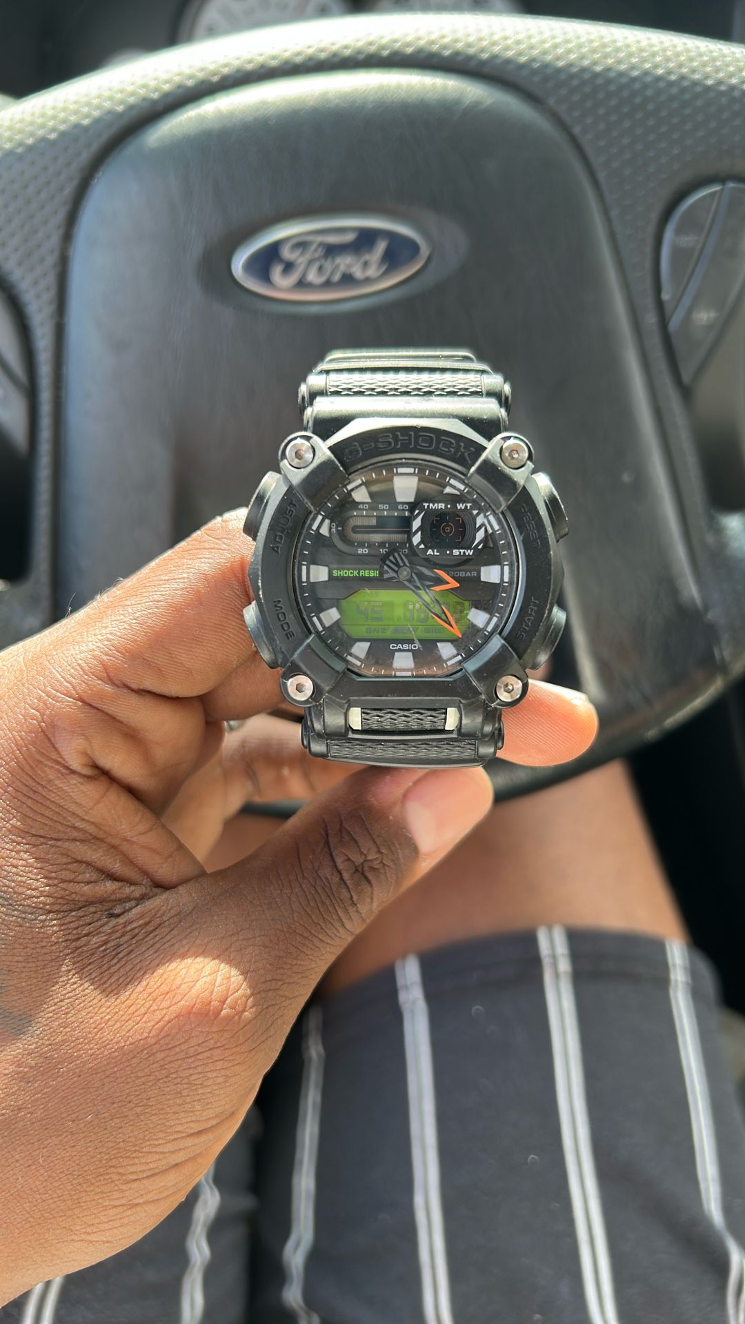 CASIO G-SHOCK Watch Men's GA-900E-1A3JR Black Analog Digital Round Face