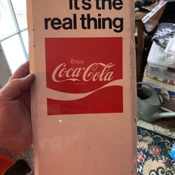 Coca Cola Vintage Sign 8”x13”