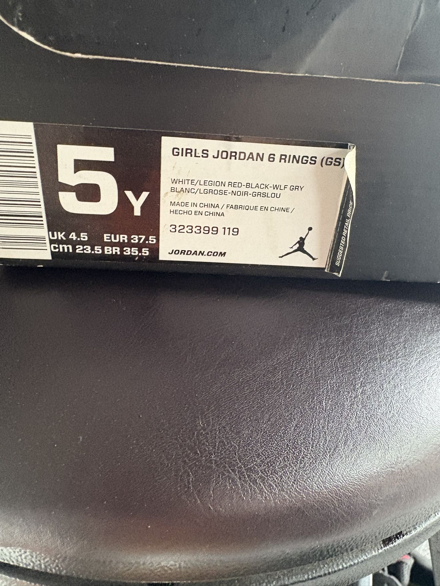 AJ 6 Rings Girls Size 5y