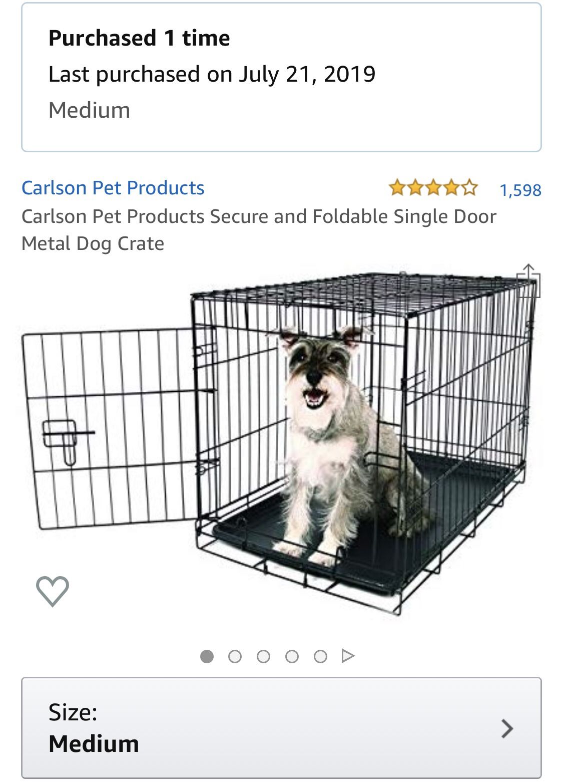 30 inch Medium Dog Crate Kennel