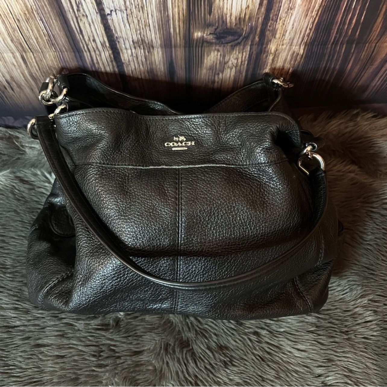 Coach Lexy Purse With Pebble Leather