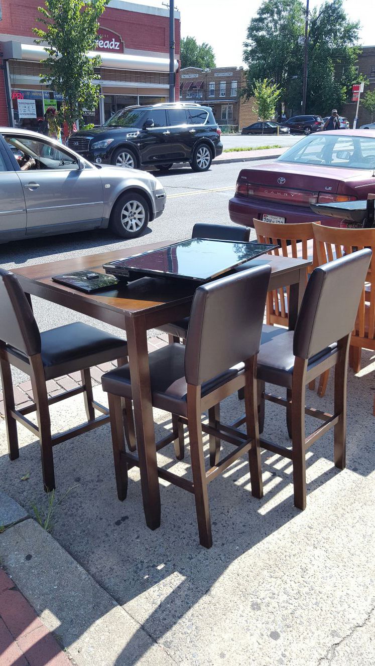 5 Piece Counter Height Dining Table Set