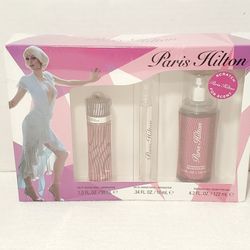 Paris Hilton 3 Piece Gift Set Women's Fragrance Mist Perfume New Sealed Box