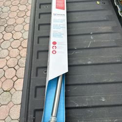 MOEN 72 in. Adjustable Curved Shower Curtain Rod in Brushed Nickel