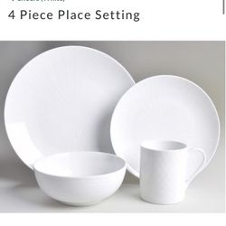 Mikasa Cheers China Set, Wine Glasses  And Knives 