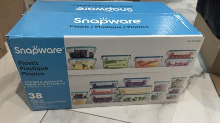 38 Piece Plastic Tupperware 