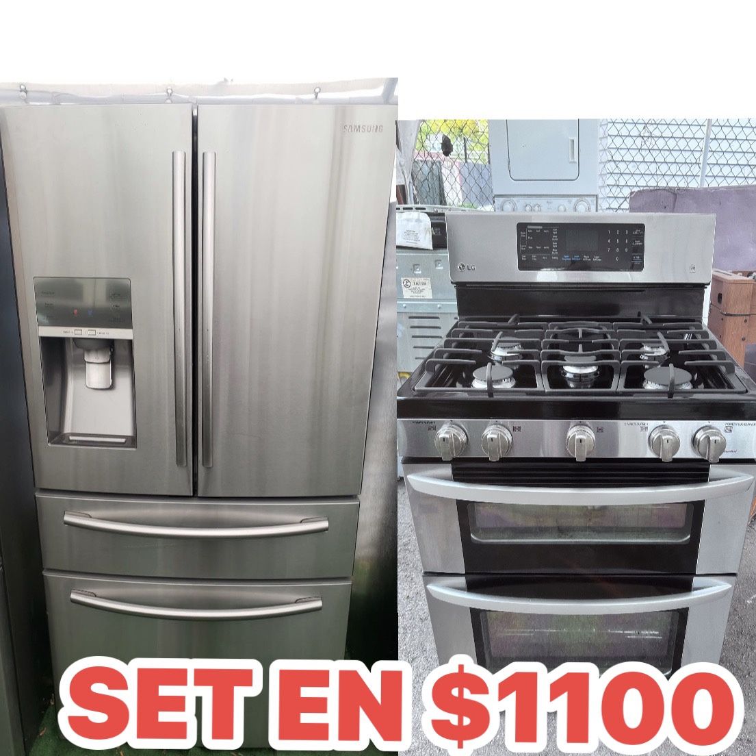 Bonito Set De Refrigerador Y Estufa En Buenas Con DICIONES Con 2 Meses De Garantía