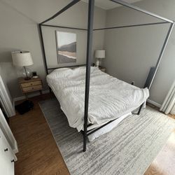 Queen Size Canopy Bed Frame