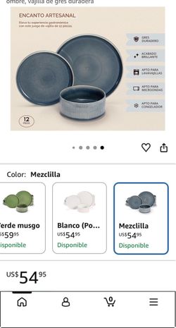 The Vase and Vessel 12-Piece Ceramic Dinnerware Set