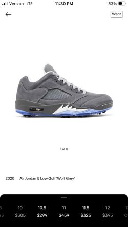 Air Jordan 5 Low Golf Wolf Grey