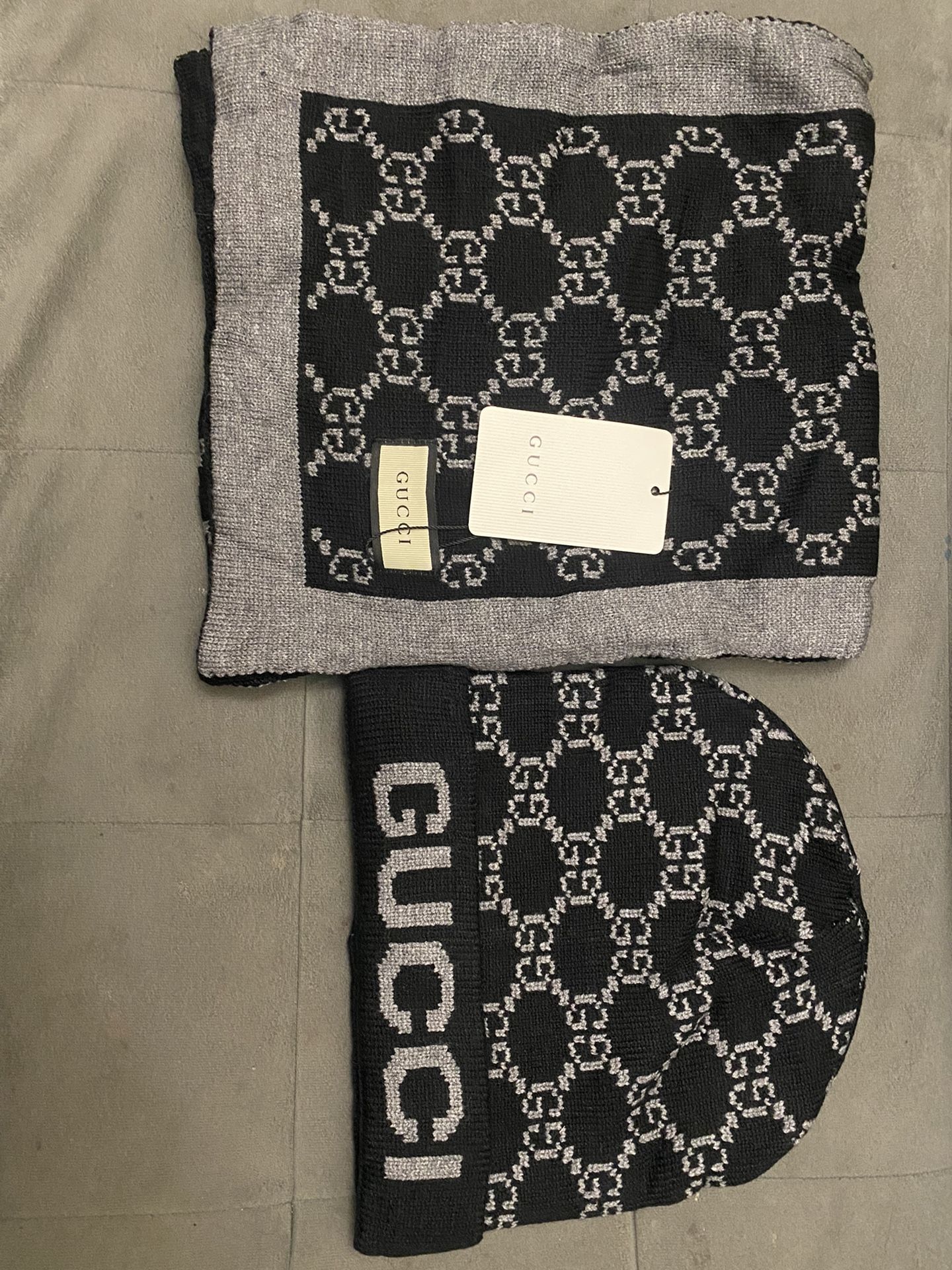 Gucci Hat And Scarfs Set
